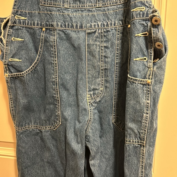 2/$15 VTG Jordache L/11-13 100% Cotton Womens Overalls, back Velcro poc - Picture 6 of 9